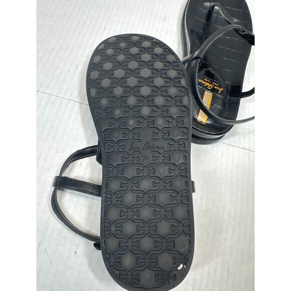 Sam Edelman Naomi Black Slip On Open Toe Adjustable Ankle Straps Sandals Sz 7.5 - Picture 5 of 6